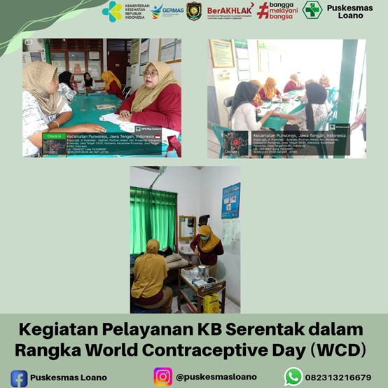 Kegiatan Pelayanan KB Serentak dalam Rangka World Contraceptive Day (WCD)